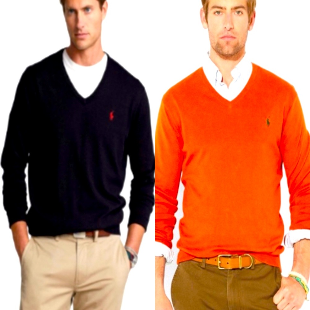 Polo 2 Ralph Lauren 💯 Pima Cotton Sweaters Size L|G